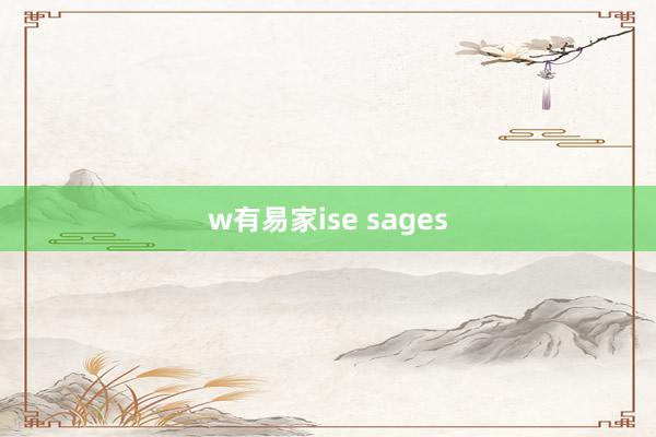 w有易家ise sages